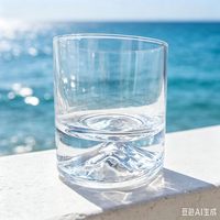 Vaso de Whisky de Cristal Térmico sin Plomo, con Diseño de Montaña, Aprobado por la FDA y LFGB, OEM/ODM, con Logotipo Personalizado, para Servir Agua y Jugos