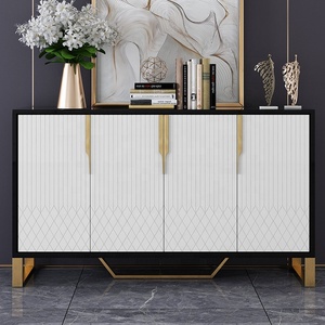 Moderno Buffet di Lusso in Legno Bianco <span class=keywords><strong>per</strong></span> Soggiorno con Struttura in Legno Massello - Product Image 4