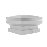 4x4 Solar Deck Post Cap Lights 22Lm Bright LED Lámpara de pilar para exteriores Blanco Negro Solar Powered Post Light Caps