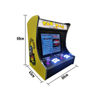 Jeu d'arcade de combat pour 2 joueurs, borne d'arcade de comptoir, machine de jeu vidéo rétro avec écran de 19 pouces pour le divertissement à domicile