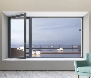 High Quality Modern Contemporary Casement Windows Simple Customized Size Casement Windows