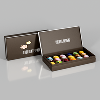 Fabricante personalizado vacío postre caramelo papel cartón embalaje lujo Chocolate regalo conjunto caja de embalaje