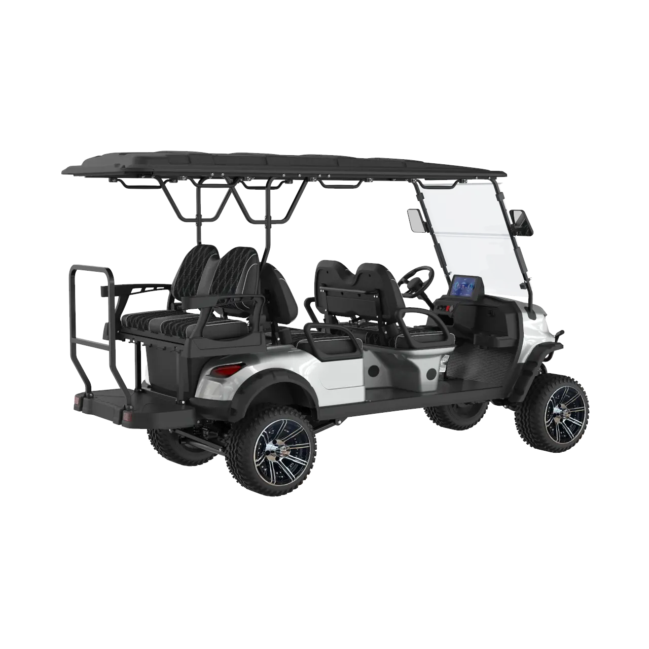 Cheap Luxury 6 Seater Low Speed Vehicle 4 Wheel Drive Push Electric Street Legal Golf Cart For Sale