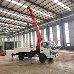 Grue polyvalente montée sur camion, petite remorque, capacité 8,2 m, hauteur de levage, construction en acier, moteur inclus - Product Image 5