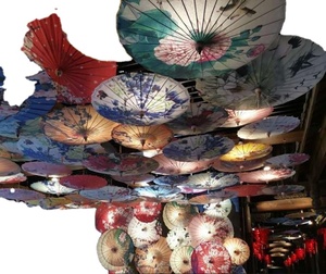 <b>Japanese</b> Chinese Ceiling Umbrella Craft Dance Props <b>Parasols</b> Traditional Handmade Silk Oiled Wedding Decoration Paper Umbrella - Product Image 6