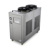 Unité de refroidissement à vis industriel 5HP à prix d'usine, refroidie par air, avec moteur-pompe et contrôle précis de la température pour système de refroidissement centralisé