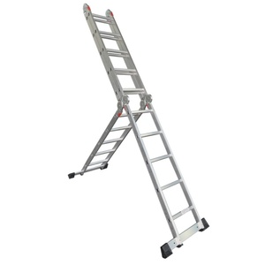 Escalera de Aluminio Multiusos Plegable de 4x4 Peldaños de Alta Resistencia - Product Image 2