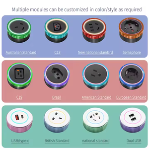 Tùy chỉnh nhà thông minh Ổ cắm điện theo dõi trượt ổ cắm tường theo dõi ổ cắm UK/US/EU/AU cắm tiêu chuẩn - Product Image 2