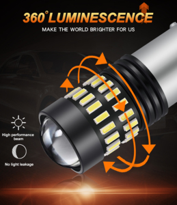 Feu clignotant LED stroboscopique 1156 1157 P21W 3157 7443 4014 48SMD pour marche arrière de voiture 12V – Vente en gros - Product Image 3