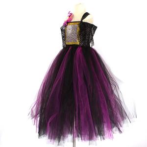 Disfraz <span class=keywords><strong>de</strong></span> Bruja Malvada para Niñas, Disfraz <span class=keywords><strong>de</strong></span> Halloween, Vestido Morado <span class=keywords><strong>de</strong></span> Poliéster, Dibujos Animados <span class=keywords><strong>de</strong></span> Televisión y Cine - Product Image 4