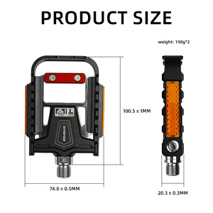 <span class=keywords><strong>Pédales</strong></span> de vélo universelles ultralégères pour <span class=keywords><strong>VTT</strong></span>, roulements étanches, alliage d'aluminium, pédale de vélo - Product Image 5