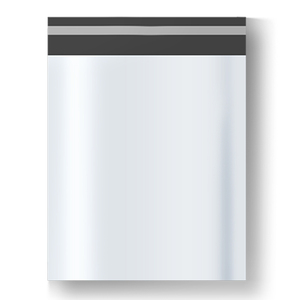 Nhựa màu trắng polymailer túi nhựa vận chuyển chuyển phát nhanh phong bì gửi thư đóng gói túi cho quần áo hàng may mặc và sách với logo - Product Image 1