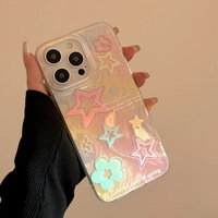 Étui de téléphone mignon avec cordon laser pour iPhone 17 16 15 14 Pro, coque de luxe avec chaîne motif chiot de dessin animé pour iPhone 13 12 11
