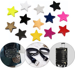 Tachuelas de <span class=keywords><strong>Metal</strong></span> Punk de moda, remaches traseros de tornillo en forma de estrella de 12mm para ropa DIY, zapatos, decoración de equipaje (aleación de Zinc, chapado en plata) - Product Image 3