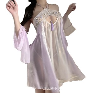 Sexy lingerie set, ancient style uniform, purple Hanfu, pure and seductive QQny clothes pajamas - Product Image 3