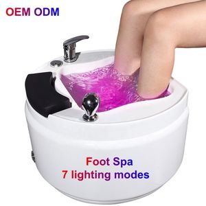 อ่างแช่เท้าพร้อมไฟ LED เก้าอี้นวดเท้าสำหรับร้านเสริมสวย - Product Image 3