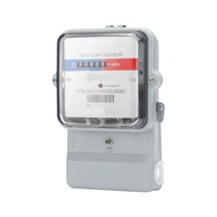 Compteur de compteur électronique monophasé Compteur d'énergie domestique à faible consommation d'énergie Couverture en verre de location de coque blanche pour les achats