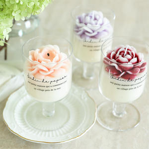 Grande popularité Bougie non toxique Bougies votives écologiques Pot Bougie de Noël romantique en cire d'abeille pour l'heure du bain - Product Image 1