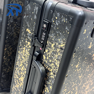 <strong>Ultra</strong> <strong>Light</strong> 24'' Gold Forged Carbon Fiber <strong>Suitcase</strong> Carbon Fiber Pattern <strong>Suitcase</strong> - Product Image 6