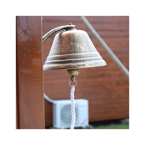 Stile di campagna americano di grandi dimensioni campanello in ghisa Vintage per la caffetteria in giardino o decorazioni per la casa - Product Image 2