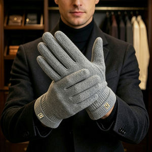 Gants d'hiver chauds et élégants pour hommes, compatibles avec les écrans tactiles, vente en gros d'usine, adaptés à une utilisation décontractée en extérieur - Product Image 1