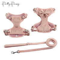 2024 Set Harness Anjing khusus sublimasi dapat disesuaikan Harness anjing beludru Valentine untuk anjing kecil