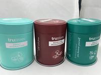 Boîte hermétique ronde en métal série 60 73 pour thé matcha et café