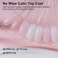 R S Nail 12 Couleurs Top Coat Sans Essuyage Effet Lumière Naturelle Sans HEMA Sans TPO Vernis Gel Rose Nude