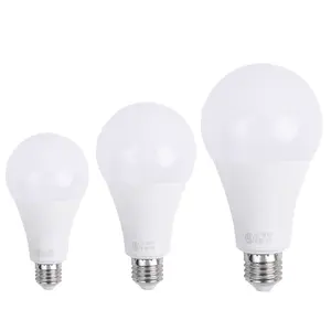 工場価格1年保証E27Led電球3w 5w 7w 9w 12w 15w 18w Led電球ライトA60A80プラスチックアルミニウムランプSkd電球ハウジング