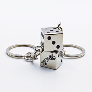 Porte-clés dés en métal 3d design personnalisé outils de jeu ville de jeu promotion breloque à la mode cadeau personnalisé logo en émail doux - Product Image 6