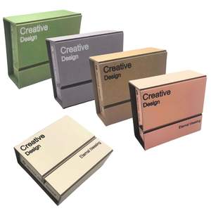 Caja de Regalo de Cartón Multicolor de Diseño Creativo con Bendición Eterna para Regalos Corporativos, Regalos Navideños, Almacenamiento Decorativo - Product Image 1