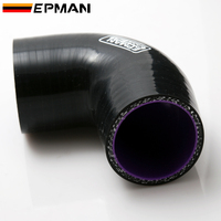 Tuyau en silicone coudé à 90 degrés EPMAN tuyau en caoutchouc universel à 4 plis admission Turbo 38mm 45mm 51mm 57mm 63mm 76mm 89mm 102mm