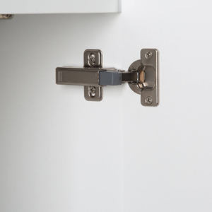Meuble-lavabo compact moderne blanc autoportant à porte simple avec vasque <span class=keywords><strong>en</strong></span> céramique intégrée pour salle de bain de petite taille - Product Image 5