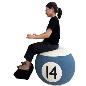 Cadeira de Descanso em Forma de Bilhar Eco-Friendly e Durável com Design de Bola de Yoga para Exercícios - Product Image 2