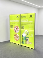 Installation facile sans outils, pliable, en aluminium, portable, 10x10 pieds (300x300 cm), étanche, boîte à lumière LED haute luminosité, stand d'exposition, table lumineuse