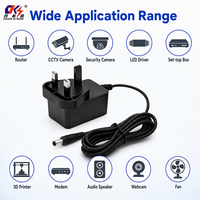 Alimentation murale personnalisable AC/DC 12V 1A avec prise UK – Adaptateur secteur pour éclairage et affichage