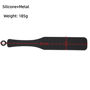 Paleta de cuero de silicona para azotar para parejas BDSM, juguete sexual para adultos para mujeres - Product Image 3