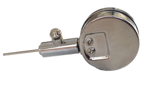 เกจวัดแรงดันลมแบบลูกบอลอัตโนมัติ 1.4 บาร์ 20 ปอนด์ต่อตารางนิ้ว ขนาดเส้นผ่านศูนย์กลาง 1.5 นิ้ว ตัวเกจทำจากสแตนเลส หน้าต่างกระจก ข้อต่อด้านล่างทำจากทองเหลือง - Product Image 5