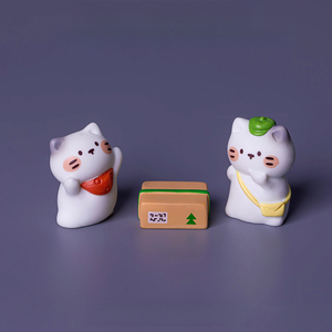 Miniatures de paysage KI Zhuojing, décorations rétro pour maison de poupée, scène miniature de bureau de <span class=keywords><strong>poste</strong></span>, décoration de bureau à domicile - Product Image 4