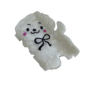 ใหม่กิ๊บติดผมรูปสัตว์รูปลูกสุนัขแสนหวานรูปโบว์ยิ้มสำหรับสุนัขเด็กผู้หญิงทำมือและน่ารัก - Product Image 5