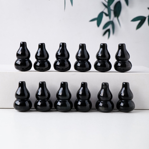 Collana con Ciondolo a Forma di Zucca in Ossidiana Occhiata Naturale <span class=keywords><strong>per</strong></span> Decorazione Casa - Product Image 4