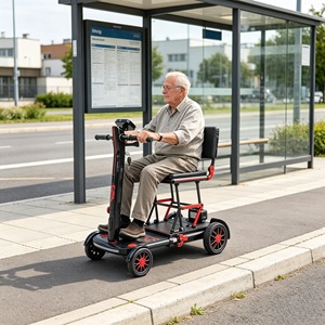 Scooter de Cuatro Ruedas Ultraligero de Fibra de Carbono para Viajes al Aire Libre, Nuevo de Fábrica OEM, Ideal para Personas Mayores - Product Image 1