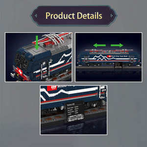 Jouets à collectionner <span class=keywords><strong>italien</strong></span> Marconi Express train léger sur rail blocs de construction monde <span class=keywords><strong>ferroviaire</strong></span> APP télécommande adolescent adulte jouets cadeaux - Product Image 4