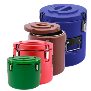 16 + 30 + 60L thiết lập màu thép không gỉ cách nhiệt súp xô nhiệt độ khóa xô cách nhiệt thực phẩm ấm hơn gạo xô - Product Image 2