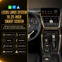 Autoradio Android pour Lexus NX 2014-2016 8+128G Lecteur Multimédia de Voiture CarPlay Autoradio GPS Navigation Version OEM avec Bouton