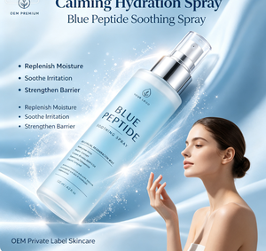 Spray Calmante con Péptidos Azules 120ml, Bruma Facial Hidratante Nocturna para Todo Tipo de Piel, Se Acepta Marca Privada - Product Image 4