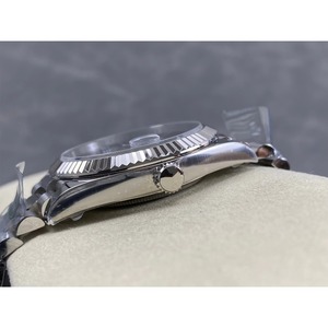 Montre de qualité supérieure, étanche, mécanique, fabriquée en acier 904L, mouvement VR3255, cadran gris avec date, modèle Président - Product Image 3