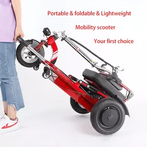 Motorized Electric Tricycles Mobility Scooter Portable Folding Lightweight Mobility Scooter for Elderly/Disabled