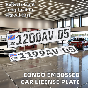 Placa <span class=keywords><strong>de</strong></span> matrícula decorativa reflectante Reino Unido en relieve <span class=keywords><strong>Unión</strong></span> <span class=keywords><strong>Europea</strong></span> personalizada - Product Image 4