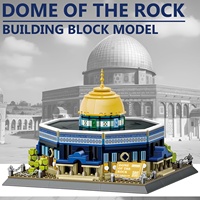 Ensemble de blocs de construction Dôme Rock, modèle architectural islamique, jouet de construction en briques pour enfants et adultes, 983 pièces